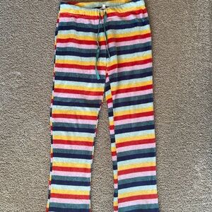 Bluenotes Fuzzy Striped Pajama Bottoms